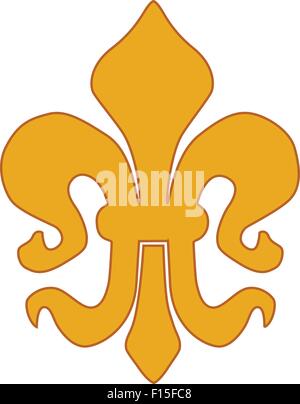Fleur de Lis simbolo Illustrazione Vettoriale