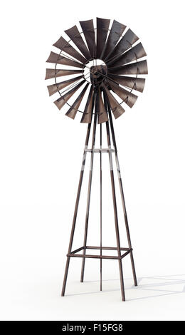 Isolate il mulino a vento di pieno per un facile utilizzo in termini di progettazione e layout Foto Stock