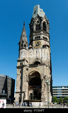 Kaiser Wilhelm Memorial Church, Charlottenburg di Berlino, Germania Foto Stock