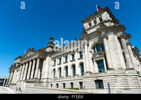 L'edificio del Reichstag di Berlino, Germania Foto Stock