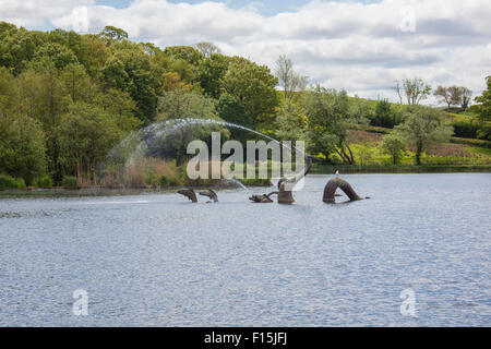 Llandrindod Lago Foto Stock