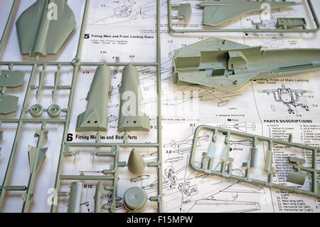 Hasegawa Mig-23S Flogger B modello in plastica russo jet da combattimento Foto Stock