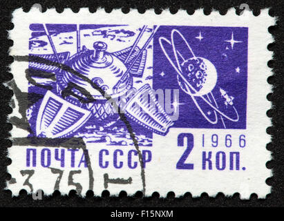 2 Kon Kopek Mockba 1966 CCCP URSS timbro dello spazio Foto Stock