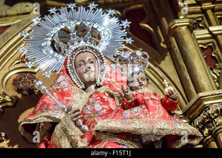 Madrid Spagna,Ispanico Retiro,San Jeronimo el Real,St Jerome Chiesa reale, chiesa cattolica romana, religione, 16 ° secolo, gotico, architettura interna, vir Foto Stock