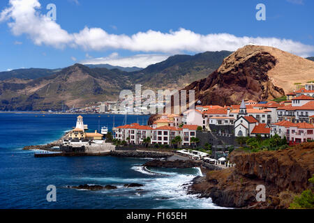 Holiday resort Quinta do Lorde, penisola Ponta de Sao Lourenco, Caniçal, Isola di Madeira, Portogallo Foto Stock