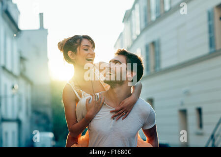 Paio di Incontri in Paris Foto Stock