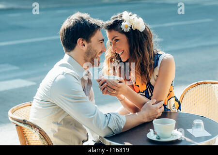 Paio di Incontri in Paris Foto Stock