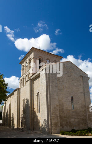 Chiesa di San Martino, Sigogne, Charente Maritime, a sud ovest della Francia Foto Stock