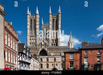 Cattedrale di Lincoln, Lincolnshire, England, Regno Unito Foto Stock