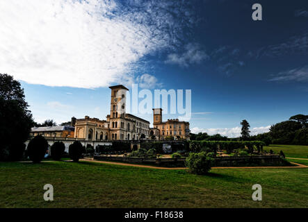 Osborne House è stata la residenza estiva della Regina Vittoria e il Principe Alberto e la famiglia Foto Stock