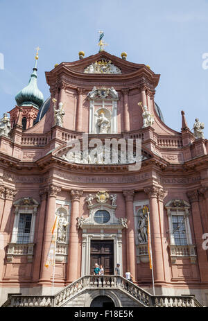 Kollegiatstift Neumünster , Würzburg, Baviera, Germania Foto Stock