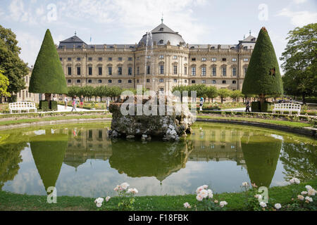 Residence Palace, Würzburg, Baviera, Germania Foto Stock