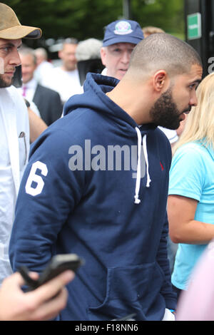 Wimbledon 2015 - Giorno 1 - Celebrity avvistamenti con: Drake dove: Londra, Regno Unito quando: 29 Giu 2015 Foto Stock