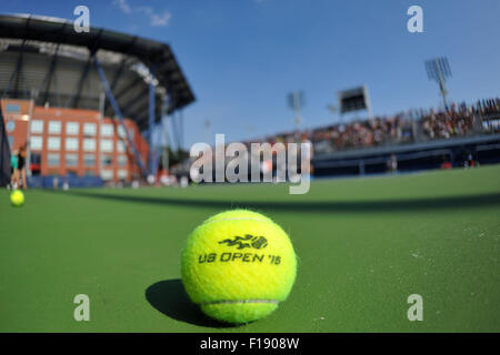 29.08.2015. New York City, NY, Stati Uniti, US Open Tennis Tournament, giocatore preparati e kids day. Foto Stock