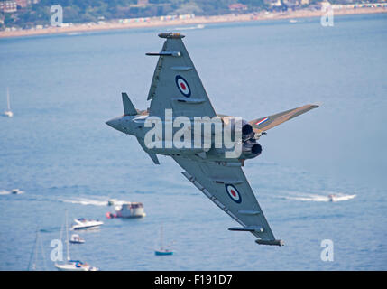 RAF Typhoon Display a Dawlish Air Show Foto Stock