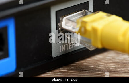 Presa per la connessione a Internet Foto Stock