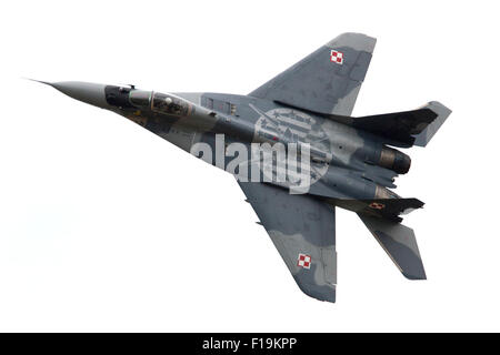 Polish Air Force Mikoyan MiG 29 al RIAT Royal International Air Tattoo RAF Fairford Luglio 2015 Foto Stock