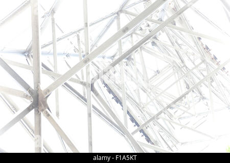 Quadro di acciaio sfondo astratto Foto Stock