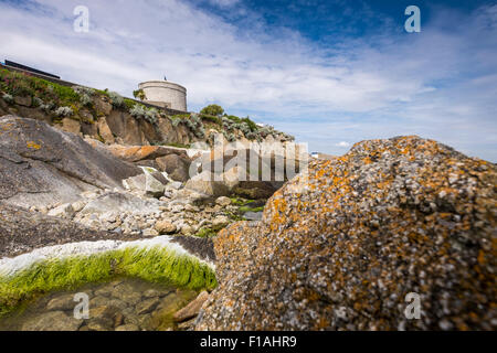 Sandycove Martello Tower, ora il James Joyce museum, dove ha trascorso del tempo con Oliver StJohn Gogarty e dove il romanzo Ulisse Foto Stock