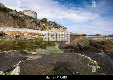 Sandycove Martello Tower, ora il James Joyce museum, dove ha trascorso del tempo con Oliver StJohn Gogarty e dove il romanzo Ulisse Foto Stock