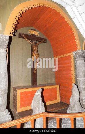 Cappella della Santa Croce, miniera di sale di Wieliczka, Kopalnia soli, vicino a Cracovia, Polonia Foto Stock