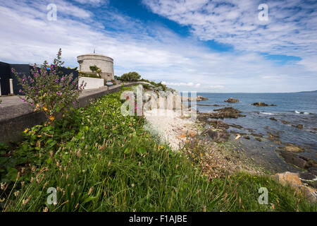 Sandycove Martello Tower, ora il James Joyce museum, dove ha trascorso del tempo con Oliver StJohn Gogarty e dove il romanzo Ulisse Foto Stock