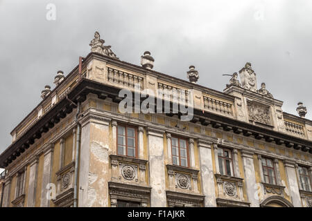 Edificio barocco, città vecchia, Cracovia, Polonia Foto Stock