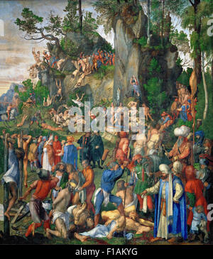 Albrecht Dürer - il martirio dei diecimila cristiani Foto Stock