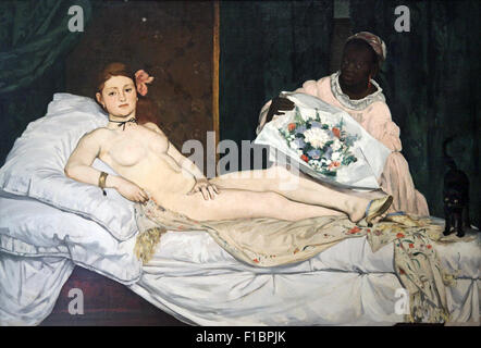 Olympia 1863 Edouard Manet 1832-1883 Foto Stock