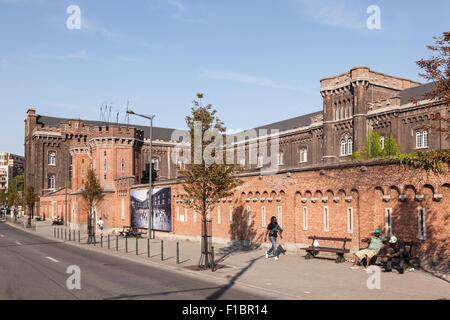 Le Petit Chateau - il centro di rifugiati a Bruxelles Foto Stock