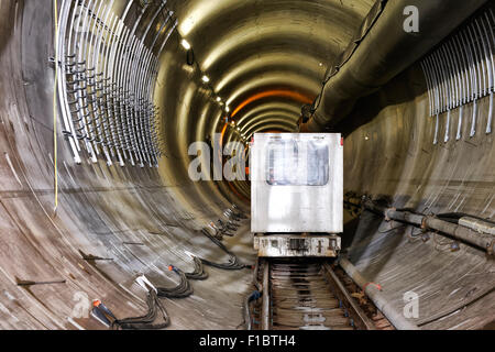 Berlino, Germania, U5-tunnel sito in costruzione Foto Stock