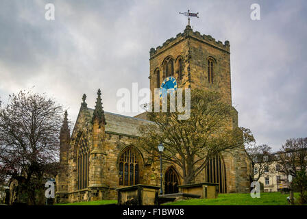 St Mary's con santi apostoli la chiesa, Scarborough. Luogo di sepoltura di Anne Bronte. Foto Stock