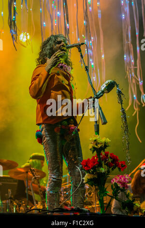 Il Flaming Lips Live al Festival vittorioso 2015 Foto Stock