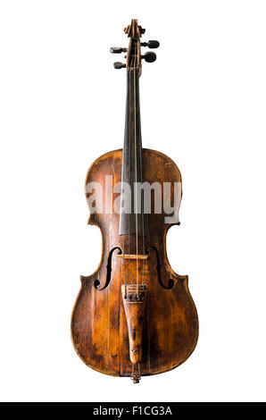 Vecchio violino. Foto Stock