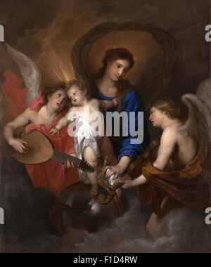 Anthony Van Dyck - Madonna con Bambino e al fare musica angeli Foto Stock