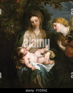 Anthony Van Dyck - Madonna con Bambino e Santa Caterina di Alessandria Foto Stock