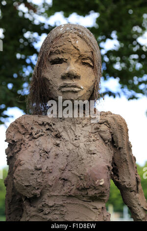 La scultura, esposizione, Galleria Demeterre, Foresta arti, Leisure Park, Velaine-en-Haye, Francia Foto Stock