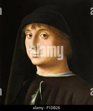 Antonello da Messina - Ritratto di giovane gentiluomo Foto Stock