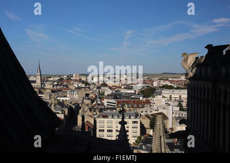 Reims dalla cattedrale Foto Stock