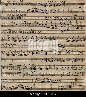 Sei sonates pour la harpe avec onu accompagnement de Violon ad libitum, ouevre I (1769) Foto Stock