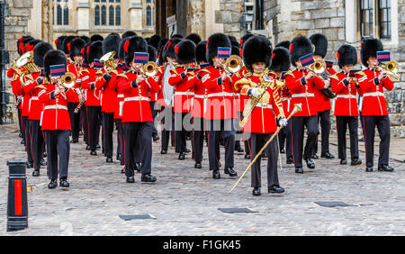 Cambio della guardia, Windsor Foto Stock