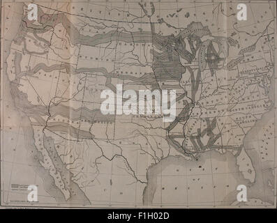 Questo lavoro del 1882 fornisce una storia completa dello sviluppo degli Stati Uniti occidentali, dalla sua evoluzione industriale, commerciale, sociale e politica tra il 1800 e il 1880. Foto Stock