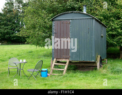 Capanna di pastori disponibili per vacanze, Milton Abbas, Dorset, Regno Unito Foto Stock