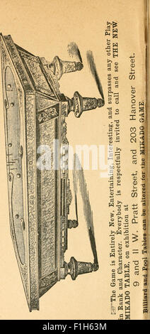 Questo libro del 1887 fornisce una panoramica storica di Baltimora, con illustrazioni e mappe che documentano lo sviluppo della città, i monumenti e la vita sociale durante la fine del XIX secolo. Foto Stock