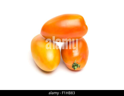 Pomodori verdi per insalata chiamato san marzano Foto Stock