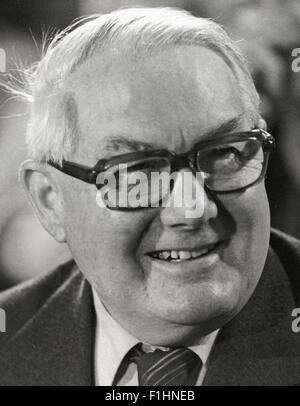 James Callaghan Signore Callaghan MP ex primo ministro del Regno Unito. 1984 immagine. Foto Stock