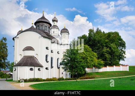 Immagine della chiesa di pellegrinaggio Maria Birnbaum in Germania, in Baviera Foto Stock