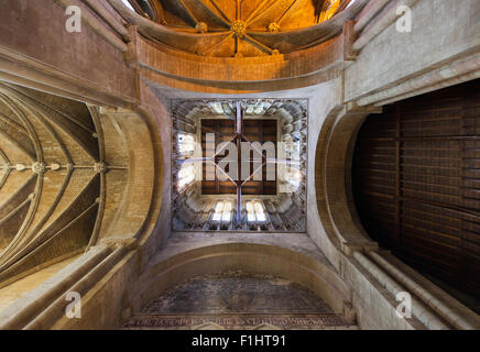 Interno di Pershore Abbey Foto Stock