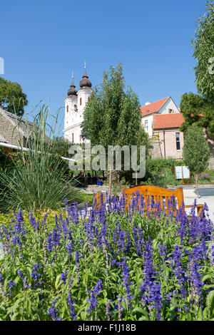 Abbazia di Tihany vicino al lago di Balaton, Ungheria Foto Stock