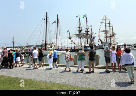 Tall Ship festival porto Greenport Long Island New York Foto Stock